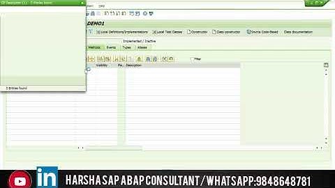 introduction to ooabap || abap, oops,odata training whatsapp : 9848648781