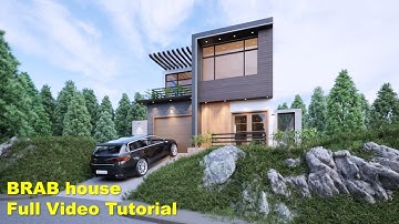 BRAB house | Full Video Tutorial | Revit Architecture | Twinmotion