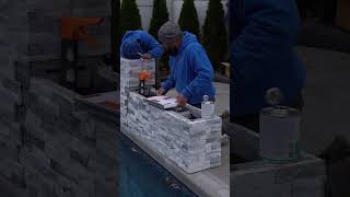 Inspire Project: 5 Guys Install a Corner Grotto Waterfall in 1 Day on a Vinyl Pool
