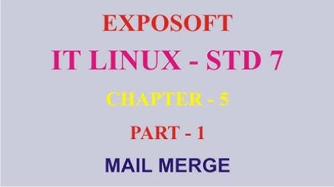 IT LINUX 14.04 STD 7 CHAPTER 5 PART 1