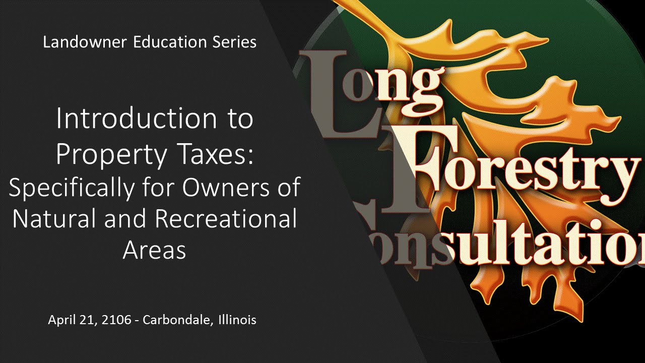 Introduction to Property Taxes for the Forest Landowner