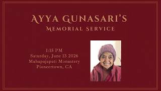 Ayya Gunasari Memorial Sentiments