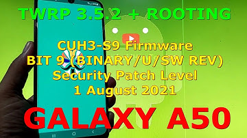How to Flash TWRP and Root Samsung Galaxy A50 SM-A505F CUH3-S9 BIT (BINARY/U/SW REV) 9