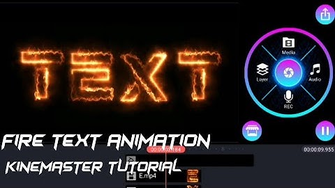 Fire intro text animation || Kinemaster tutorial || Ultra Editing Boy ||