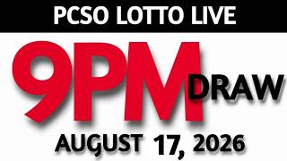 Lotto Result Today 9pm Draw AUGUST 17 2026 Swertres Ez2 PCSO LIVE
