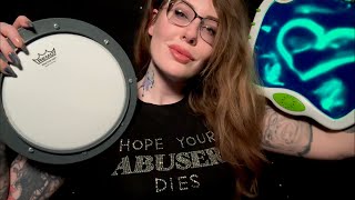Tingly Soft Rambles, Drum Tapping & Tracing ASMR screenshot 5