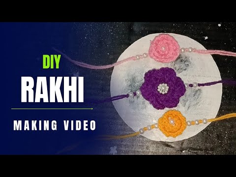 DIY Rakhi making ideas at home #rakhimaking #diy #diycrafts # ...