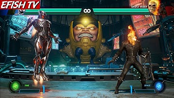 Ultron & Hulk vs Ghost Rider & Thor (Hardest AI) - Marvel vs Capcom: Infinite