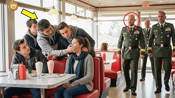 5 pestkoppen vallen een gehandicapt meisje in de lunchroom aan… tot haar vader arriveert