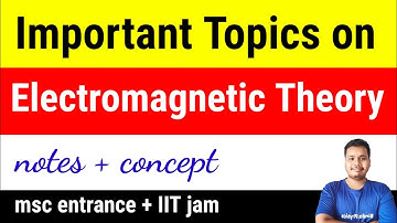 electromagnetic theory important topics for MSC entrance, IIT JAM physics