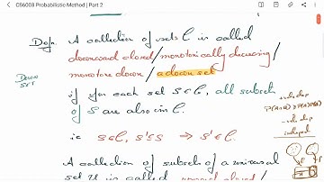 Probabilistic Method | Lecture 15 | Correlation Inequalities