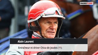 Alain Laurent, entraîneur et driver de Chica de Joudes (27/02 à Vincennes)