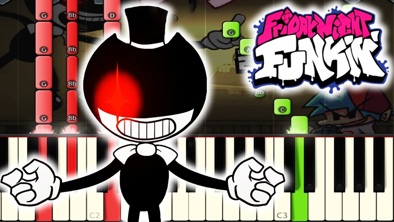 FNF Indie Cross Bendy - Freaky Machine (FC) (4k) 