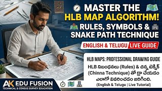 How to Draw HLB Map in Telugu | Algorithm, Rules & Symbols (with Snake Path Technique)