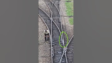 Manual Hand operated Point Switch .#track #pointman  #shorts