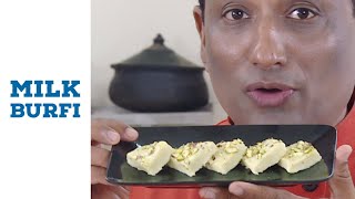 Milk Burfi Recipe - Diwali special Indian sweet - Instant Milk Burfi