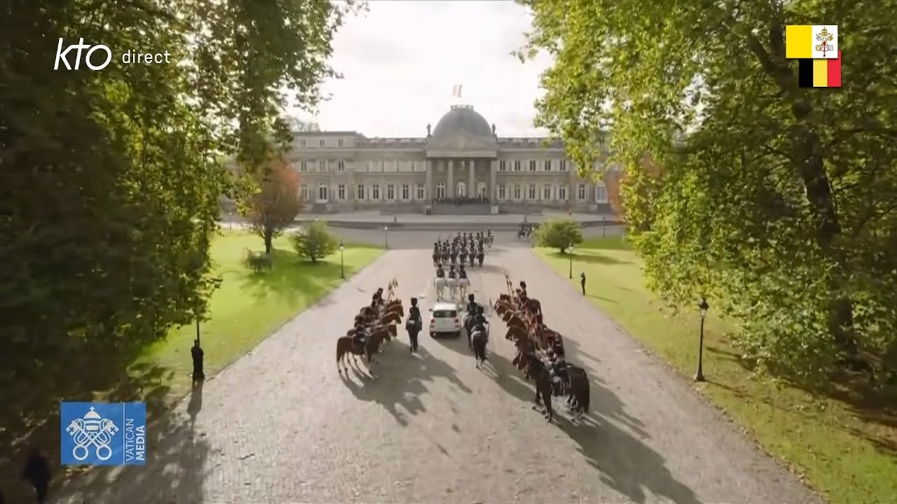 Visite du pape François au Roi des Belges