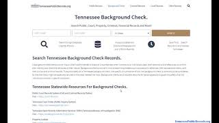 Tennessee Background Check (Online Search Direct).