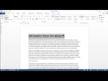 How to Clear Copy & Pasting Formatting : MS Word: Beyond the Basics