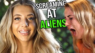 Two Women Talk To Aliens By Screaming In A Room Together