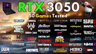 RTX 3050 + I5-10500H - Test in 50 Games in 2024 - MSI GF63 Thin
