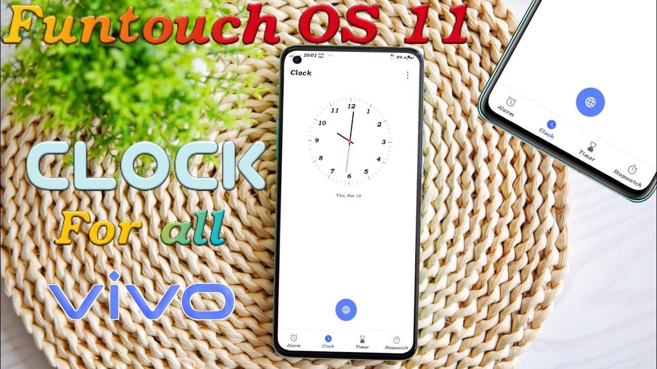 Funtouch Os 11 Clock app for all Vivo phones | Vivo phone clock update| PKP THEMES