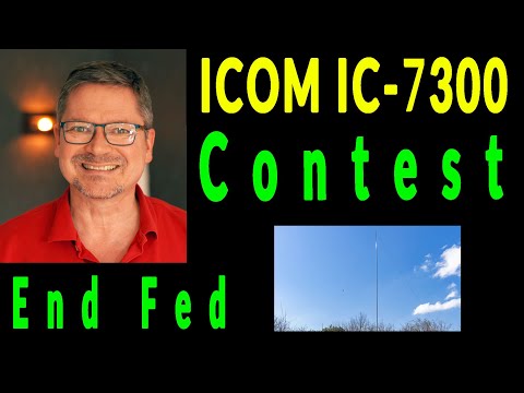 Amateurfunk Contest mit dem ICOM IC-7300 und der End Fed Antenne