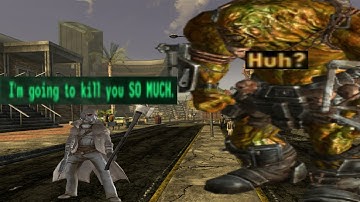 killing a behemoth with an axe in Fallout New Vegas