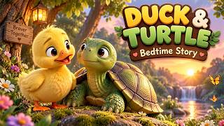 The Fast Duck and the Slow Turtle | Bedtime Story for Kids | PickAroo Adventures