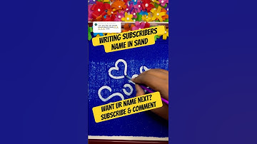 ✨Sona❤️ Zandkunst | ASMR Voldoening Naam Schrijven #zandkunst #shorts #naam