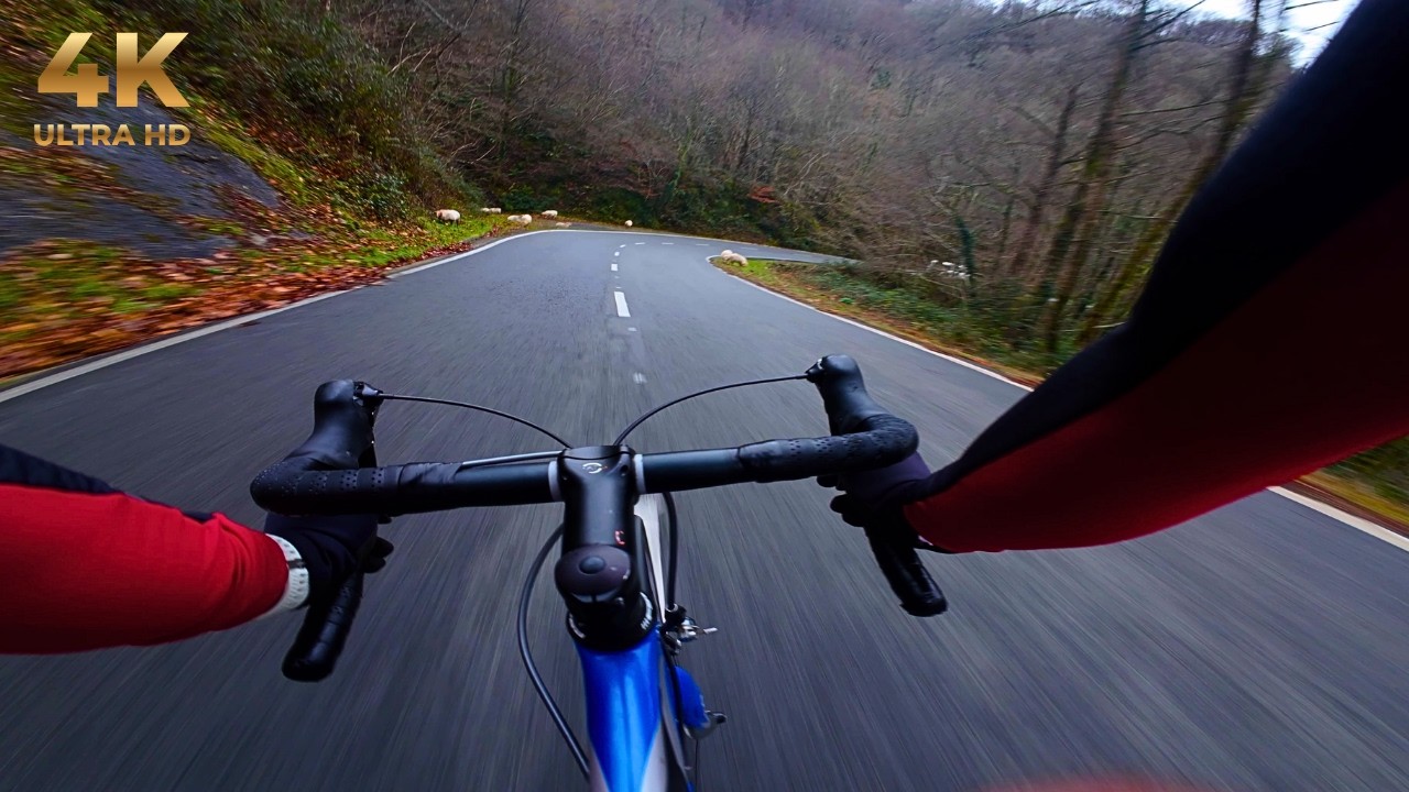 1.5 Hours POV Road Cycling | Scenic Roads in Basque Country | No Music