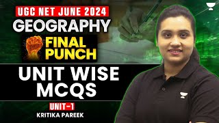 Target UGC NET/JRF June 2024 | Geography Unit wise MCQs UGC NET | Unit-1 Geography| Kritika Pareek