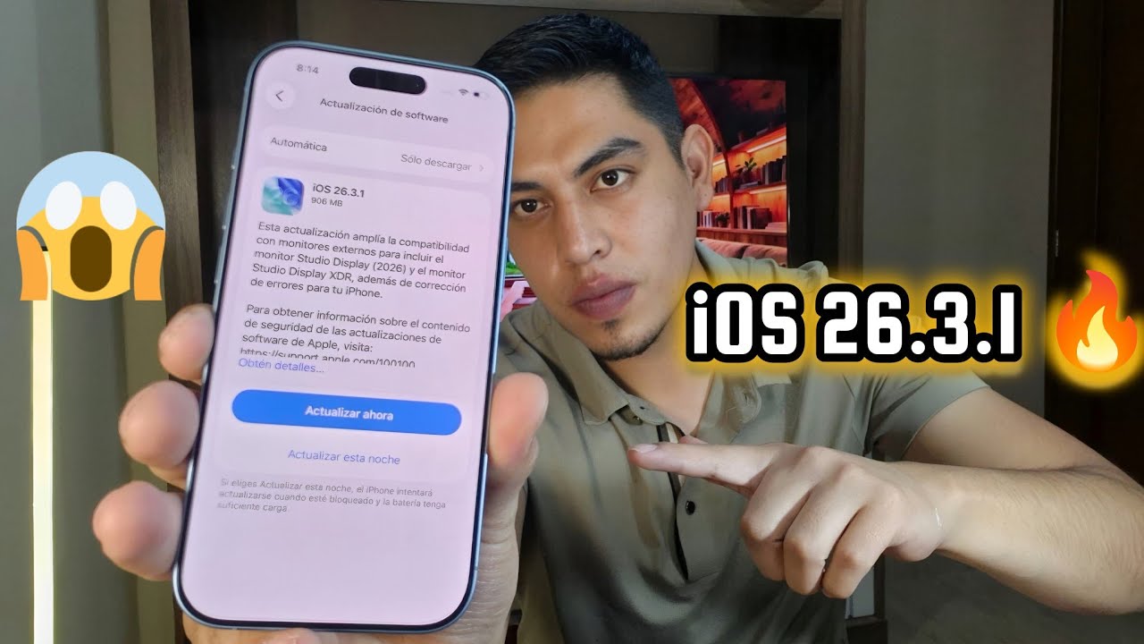 iOS 26.3.1 SALIO HOY! Nueva Actualización iOS para tu iPhone 😱 - YouTube