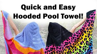 Quick and Easy DIY Hooded Pool Towels for Kids