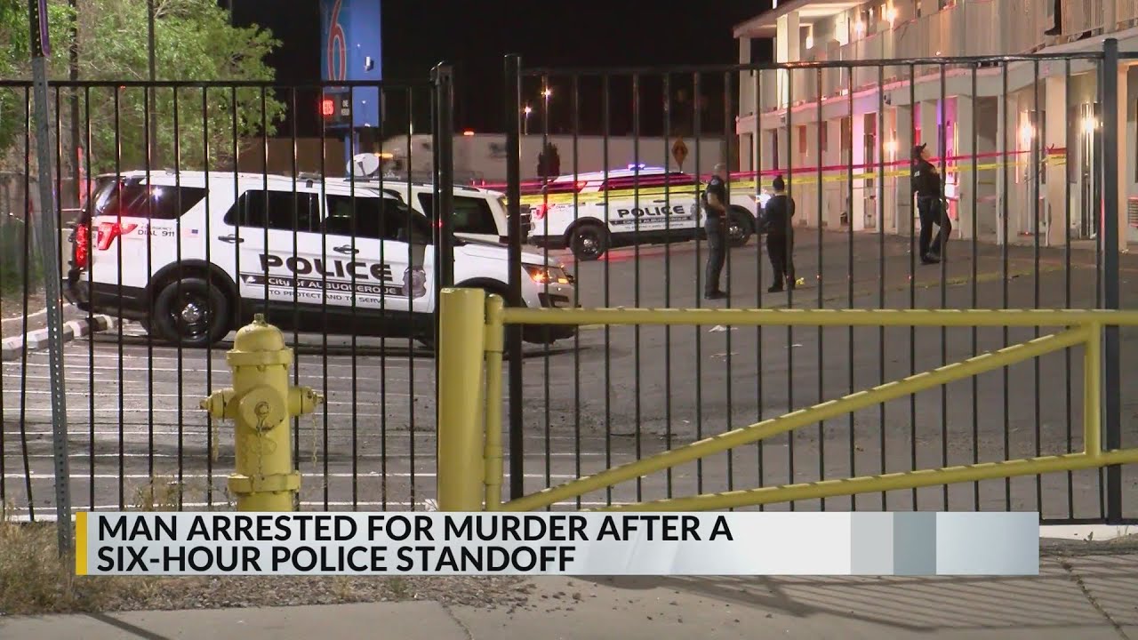 Man accused of murder arrested after six hour standoff - YouTube