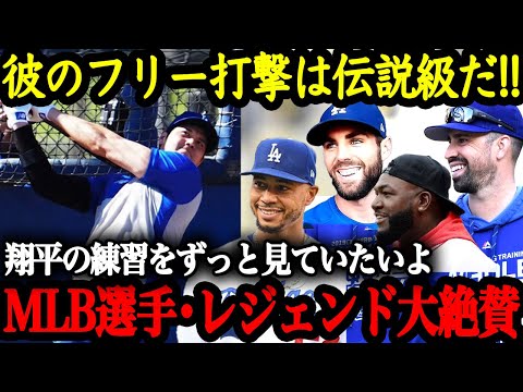 「彼はフリー打撃だけでお金が取れる選手だ」大谷選手の伝説的なフリーバッティングにドジャース選手・打撃コーチが驚愕！過去にも米記者やレジェンド達が大絶賛【大谷翔平】【海外の反応】