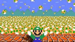 How to Luigi Collect 9999 Mushroom and become Immortal in Super Mario Bros. ? by Pink Mario 1,412 views 2 weeks ago 3 minutes, 21 seconds