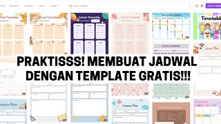 CARA MEMBUAT JADWAL PELAJARAN DENGAN TEMPLATE GRATIS