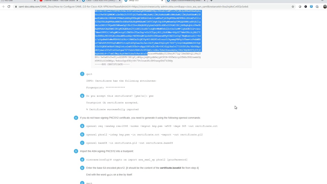 ASA-Anyconnect OktaSAML DuoMFA Integration
