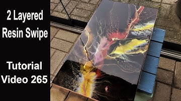 Resin Swipe Technique/ full tutorial/ Swiping on 2 Layers
