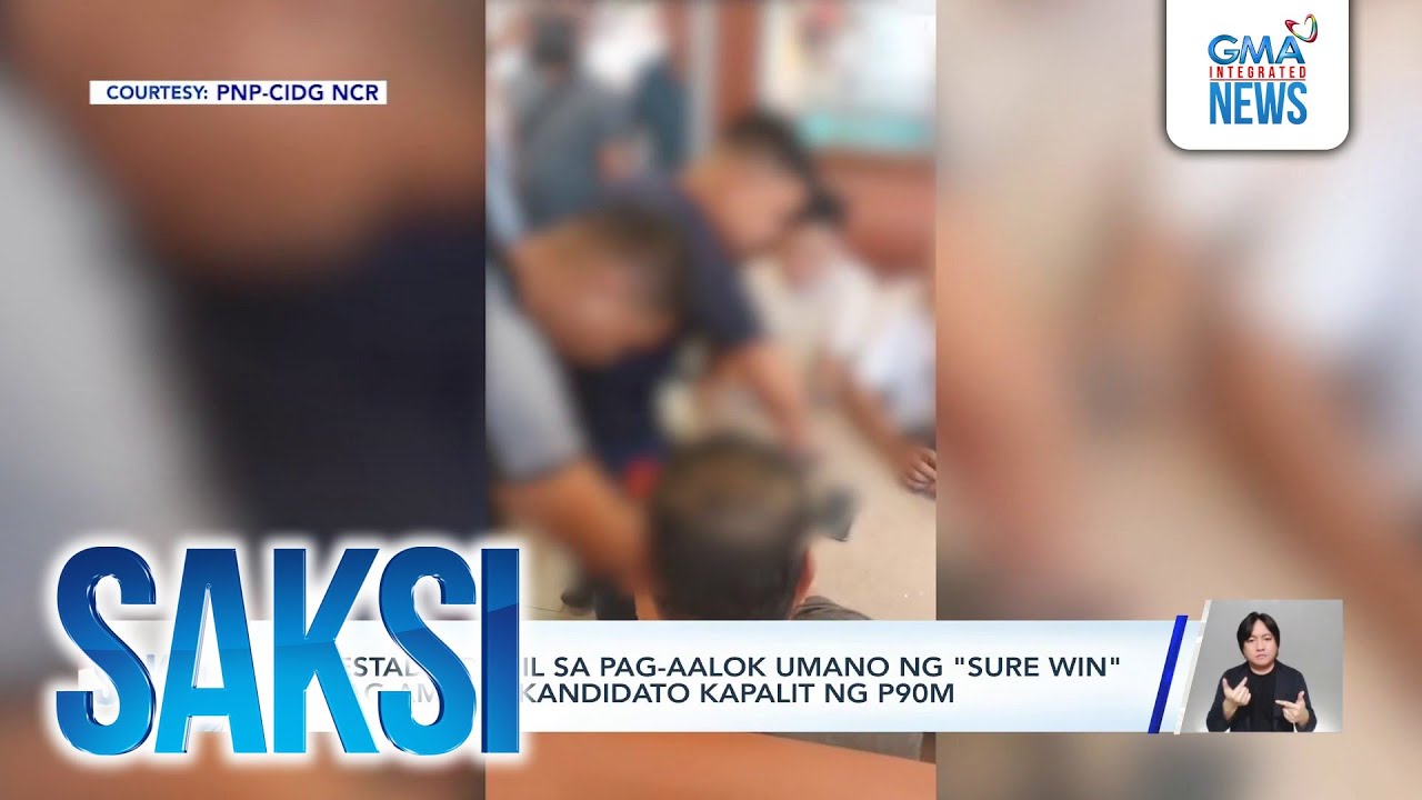 3 arestado dahil sa pag-aalok umano ng "sure win" sa mag-amang kandidato kapalit ng P90M | Saksi