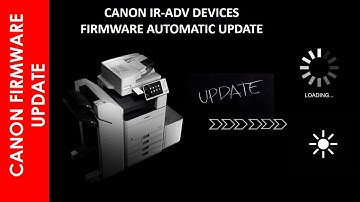CANON IR-ADV FIRMWARE UPDATE ONLINE