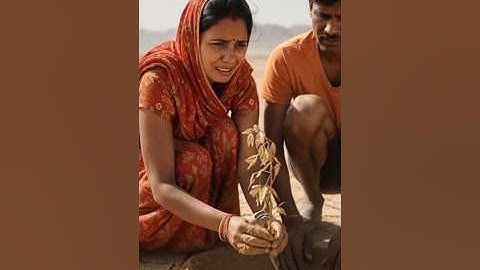 A Couple Waters An Pomegranate Tree To Save It From Drying Up 😭 #ai #plants #save #water