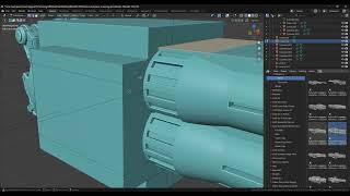 Hard Surface Modeling Of Mech Weapon