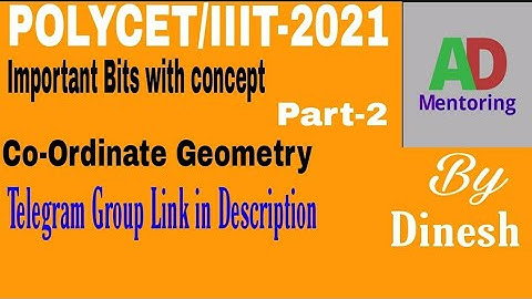 TS POLYCET/IIIT-2021|Class-10|Co- Ordinate Geometry-Part 2-AD Mentoring