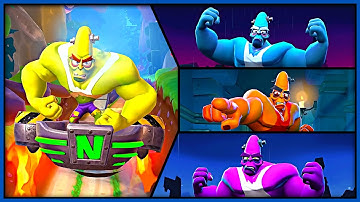 Crash On The Run! - All Bosses (Mutagen Nitrus Brio) 4K60FPS