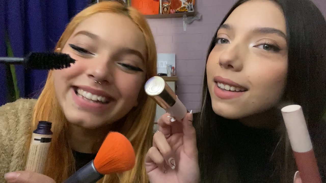 ASMR TE MAQUILLO CON MI HERMANA| DUERME EN SEGUNDOS| SOFIWI