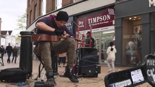 Amazing Street Performer Morf Music Plays &quot;Seven&quot; on Slap Guitar!