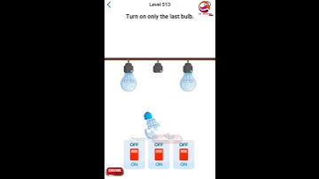 EASY GAME LEVEL 513 TURN ON ONLY THE LAST BULB