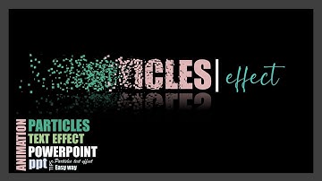 Particles text effect animation tutorial in Microsoft PowerPoint🔥ppt presentation template